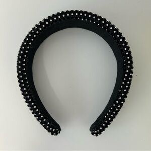 J.Crew Crystal Rhinestone Gem Puff Crown Headband